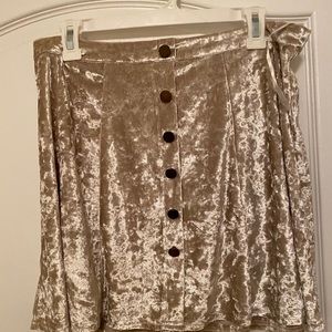 Velvet skirt!